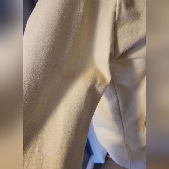 BCBGโMAX AZRIA Yellow Embroidered Zip Up Sweater - Size Large - Picture 8 of 15